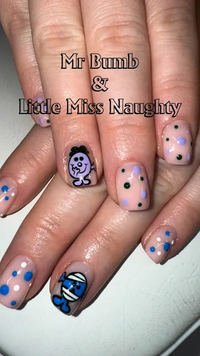 Playful Little Miss nail art